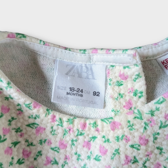 Zara 18-24 Months Pink Tulip Ruffle Dress - Picture 2 of 5